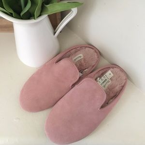 Madewell The Loafer Scuff Slipper in Pink
